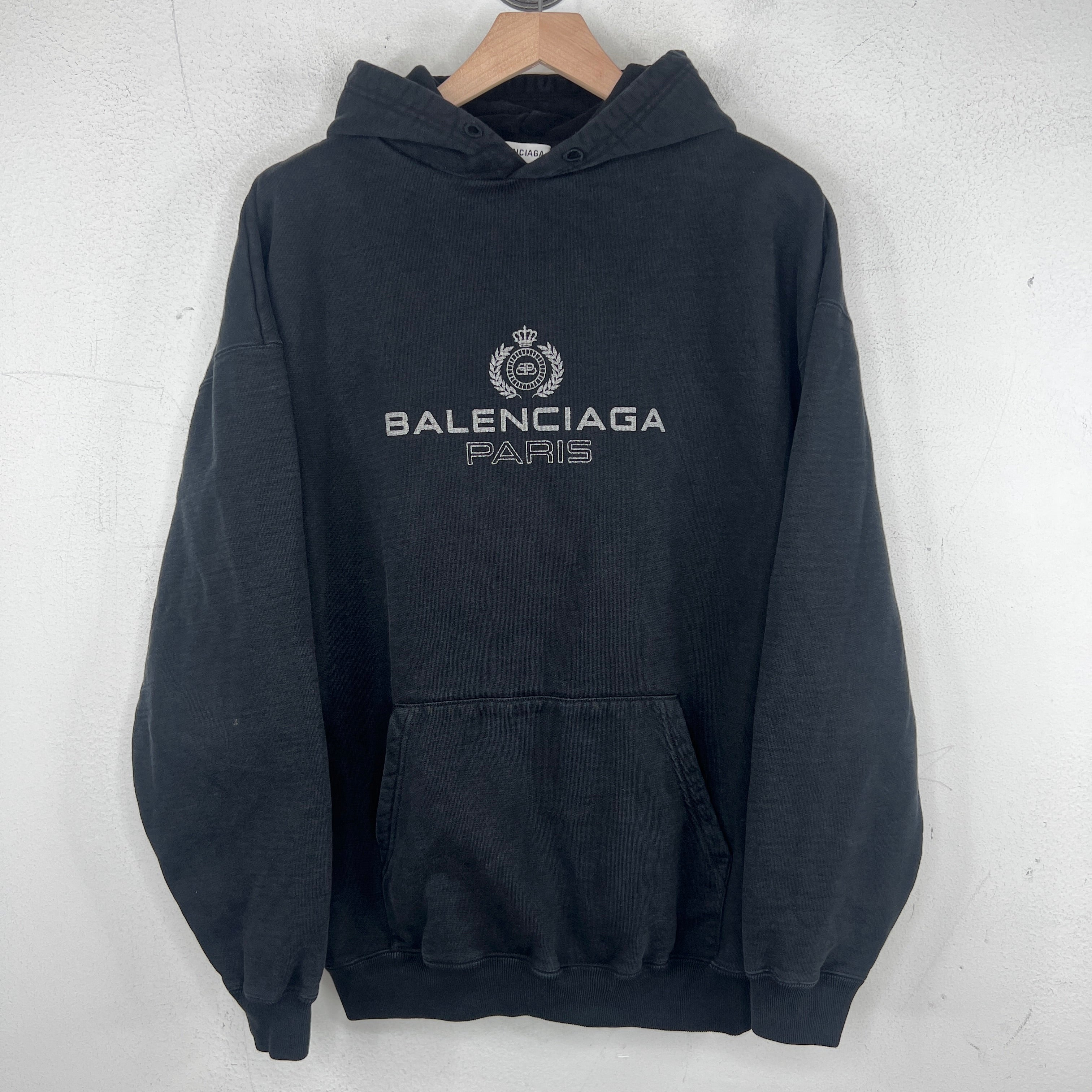 Balenciaga Black Paris Hoodie – www.Lukes.store