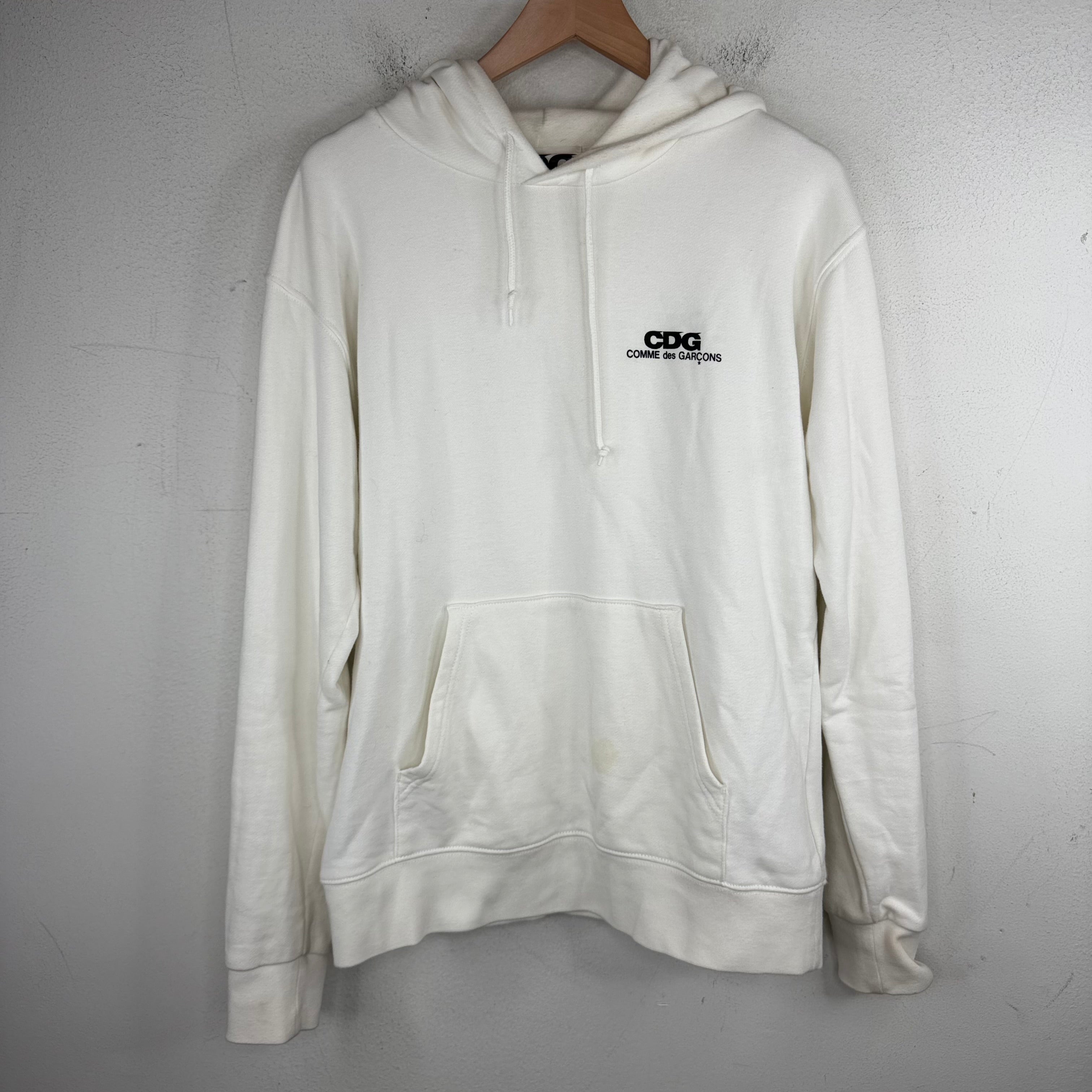 ☆最終値下げ！タグ付き！CDG ホワイトロゴパーカー☆ CDG White Logo Hoodie – www.Lukes.store