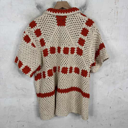 Bode Sun Spot Crochet Shirt