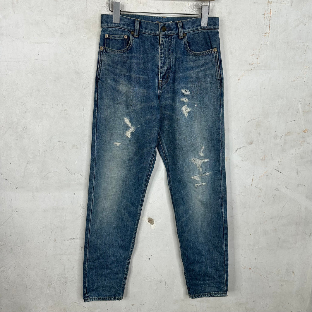 Saint Laurent D18 Distressed Denim