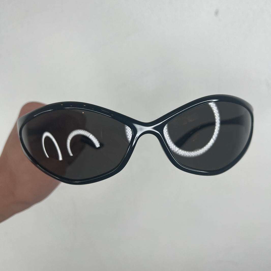 Balenciaga BB0285S Black Oval Sunglasses