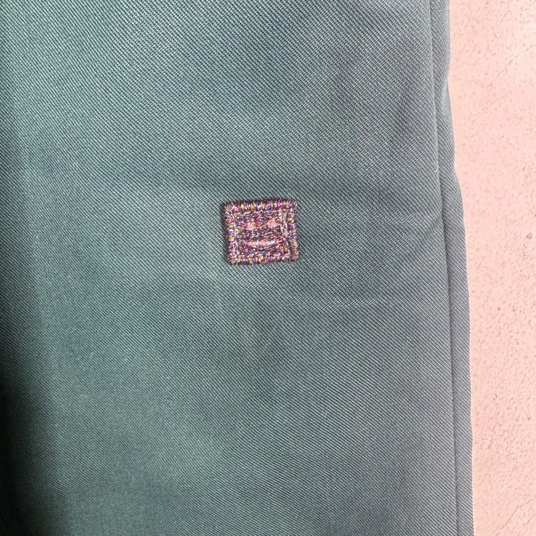 Acne Studios Green Beaded Drawstring Pants