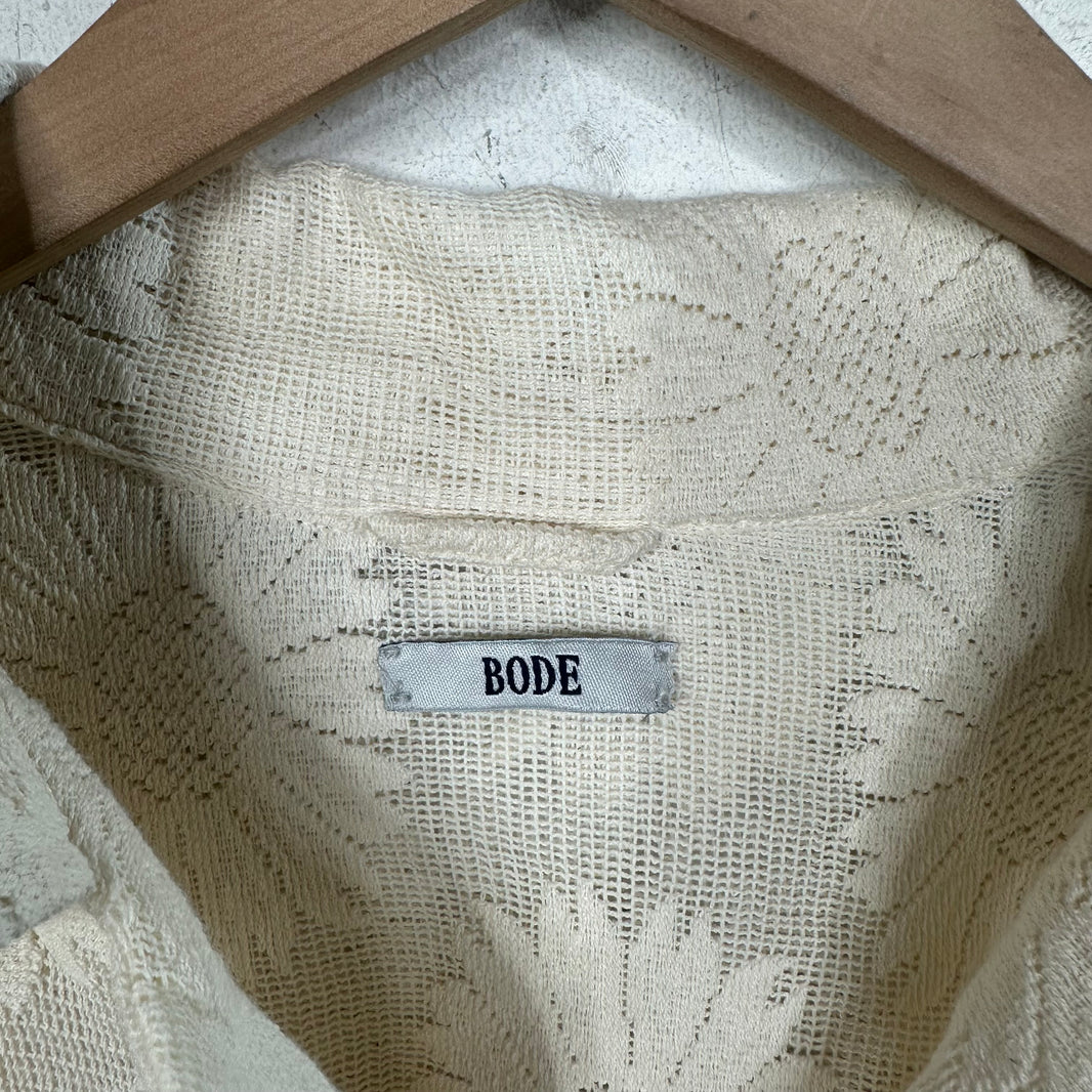 Bode Sunflower Lace Shirt