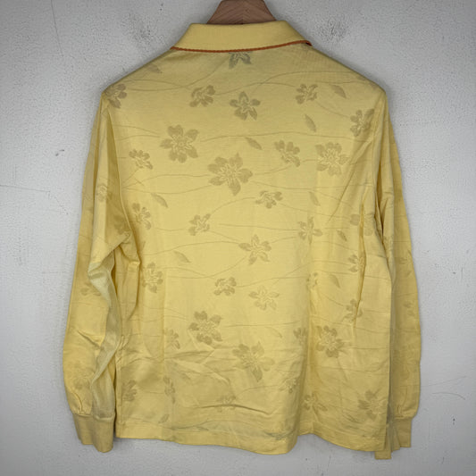 Balenciaga BB Yellow Floral Rugby T-Shirt