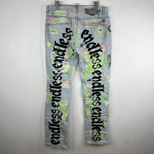 Endless Denim OG Embroidered Boro Jeans