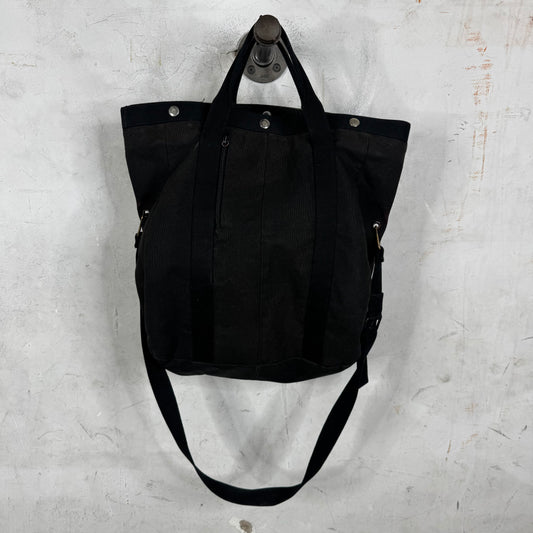 Helmut Lang Canvas Buttoned Strapped Tote
