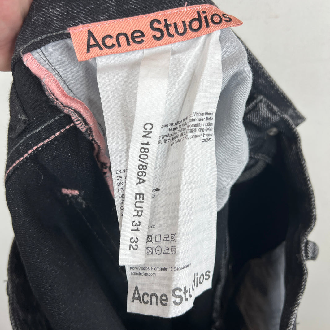 Acne Studios Black 1991 Toj Jeans