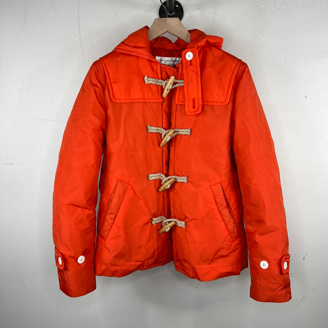 CDG Orange Puffer Jacket