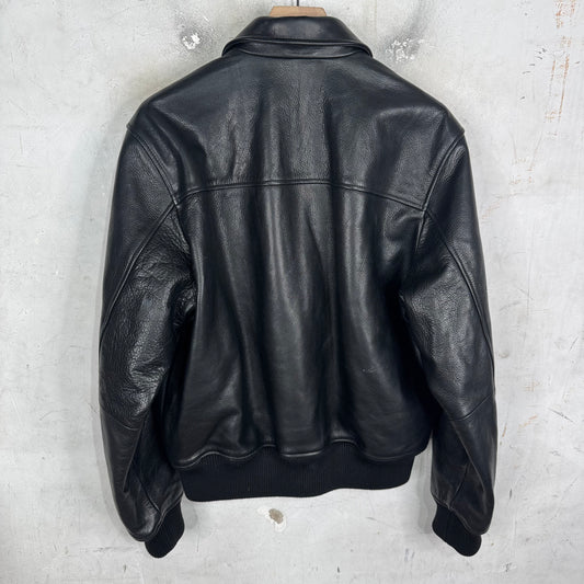 Stussy Leather Flight Bomber Jacket