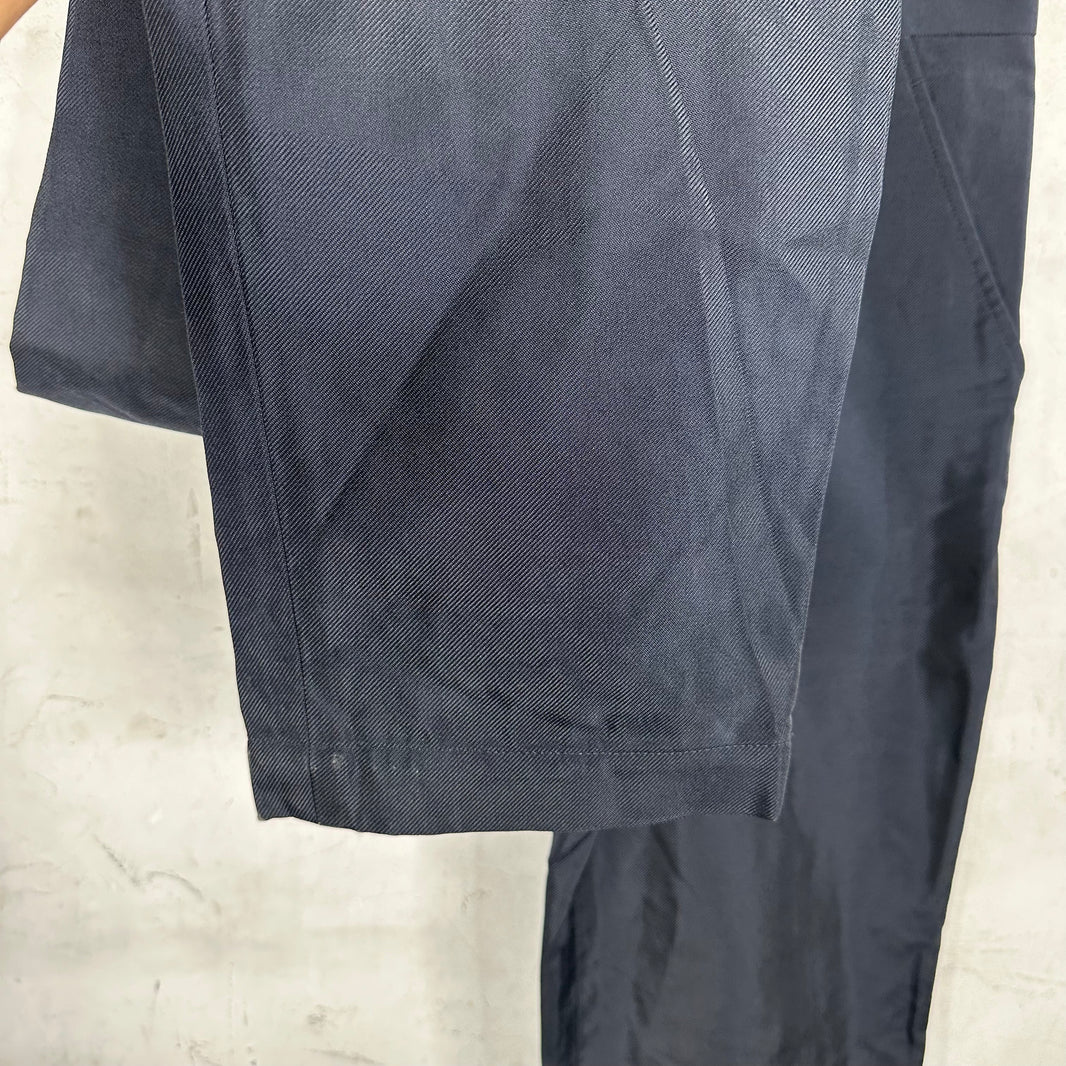 Comme Des Garcons Navy Trousers