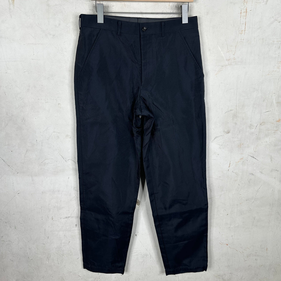 Comme Des Garcons Navy Trousers