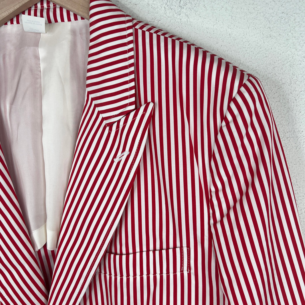 Comme Des Garcon Striped Blazer