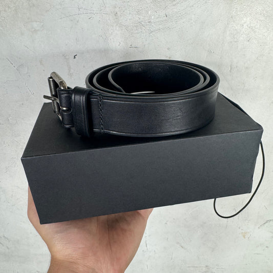 Dries Van Noten Black Leather Belt