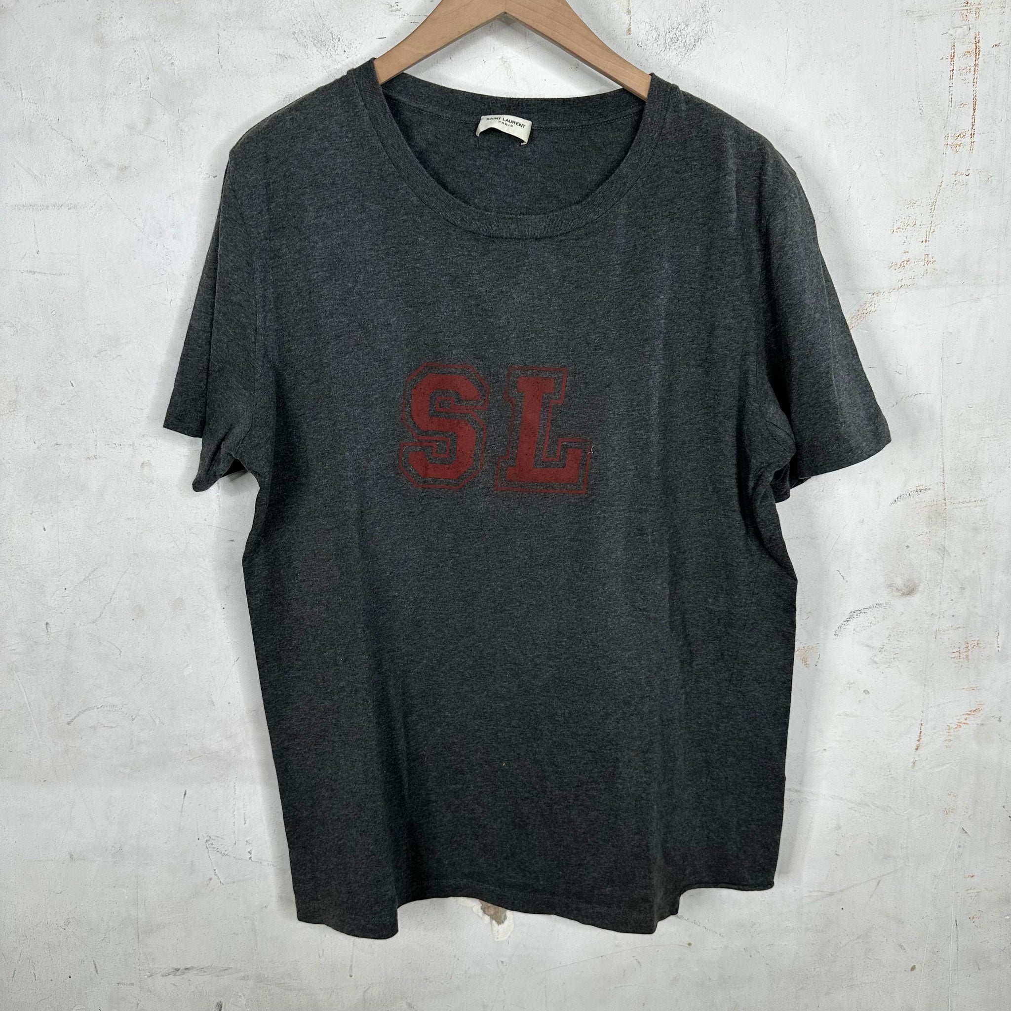 Saint Laurent Grey SL T-shirt