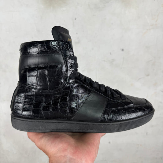 Saint Laurent Faux Croc SL/10H Sneakers