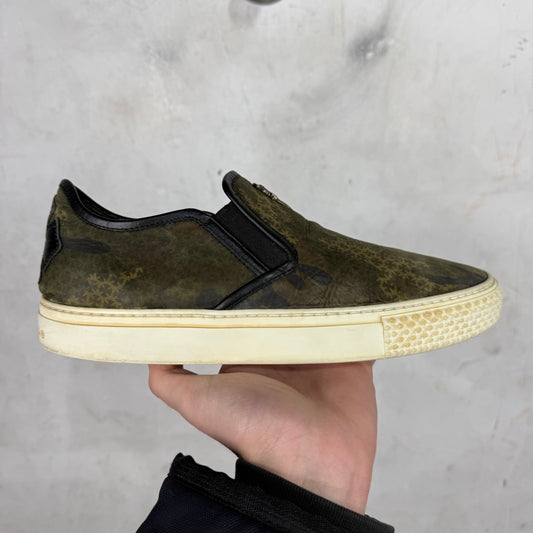 Chrome Hearts Camo Plus Dagger Slip On Sneakers