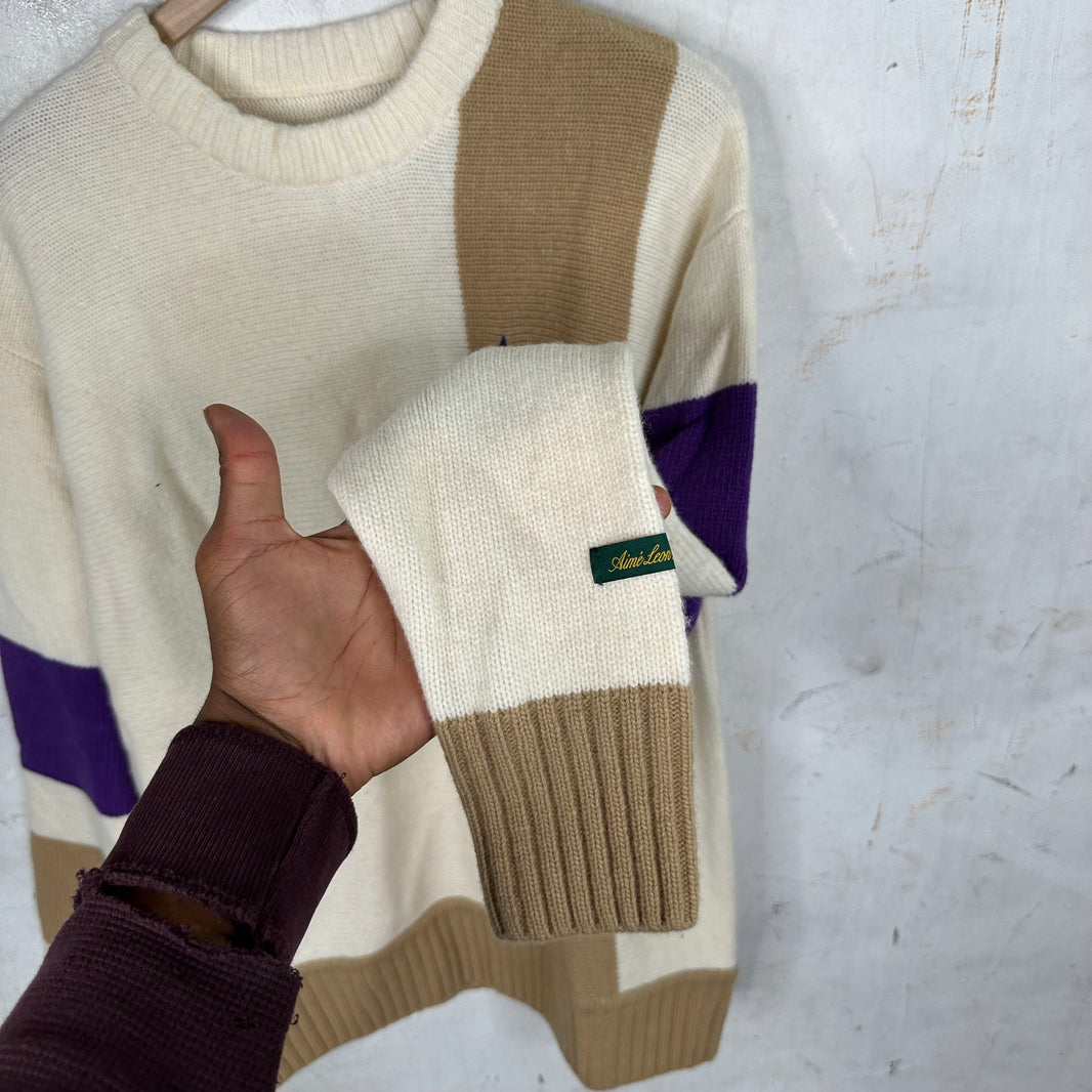 Aime Leon Dore Paneled Knit Sweater