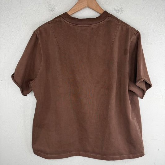 424 Academy Cropped Distressed T-Shirt