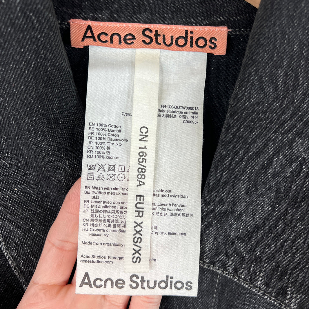 Acne Studios Black Oversized Denim Jacket