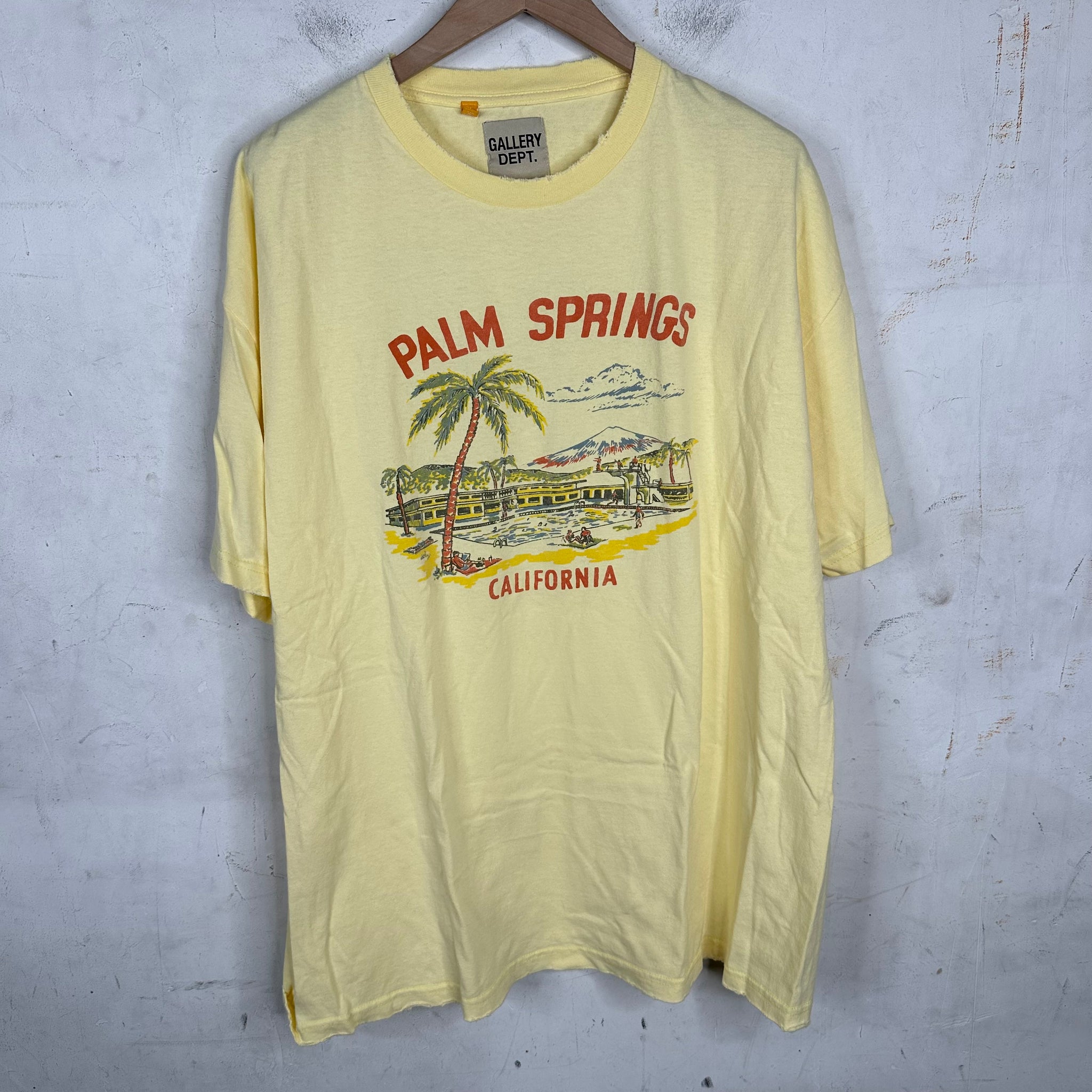 Gallery Dept. Yellow Palm Springs T-shirt