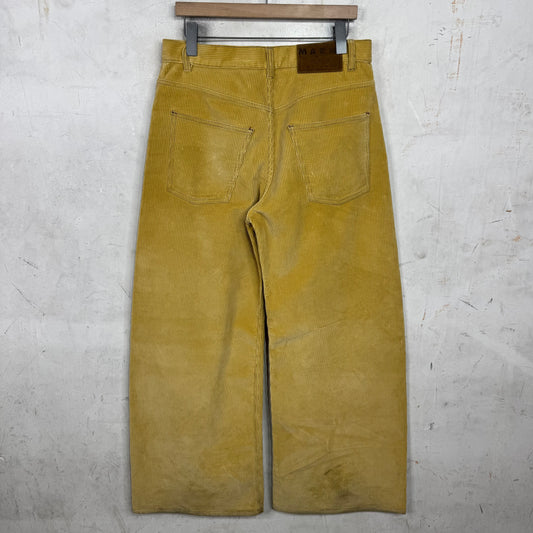 Marni Yellow Corduroy Pants