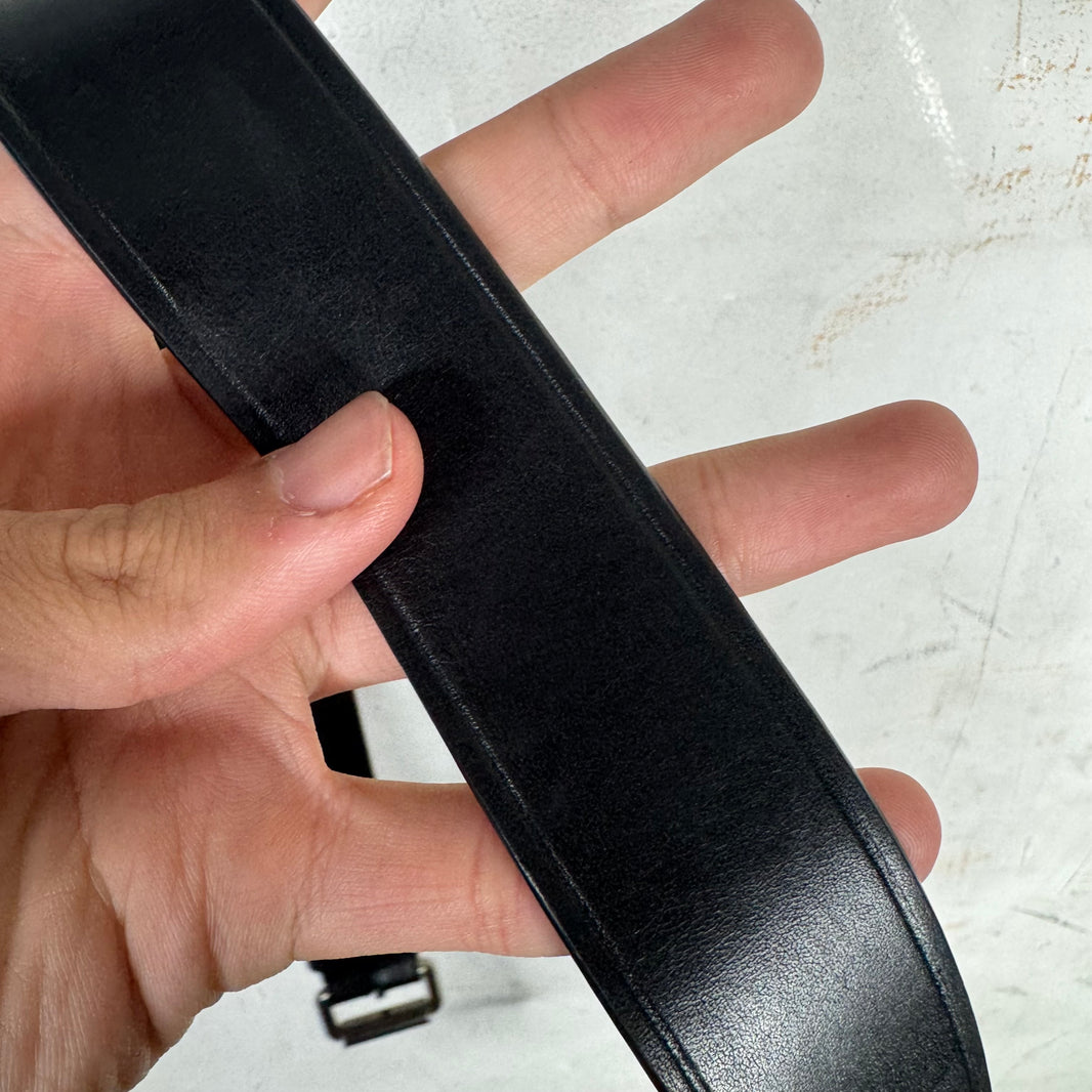 Dries Van Noten Black Leather Belt