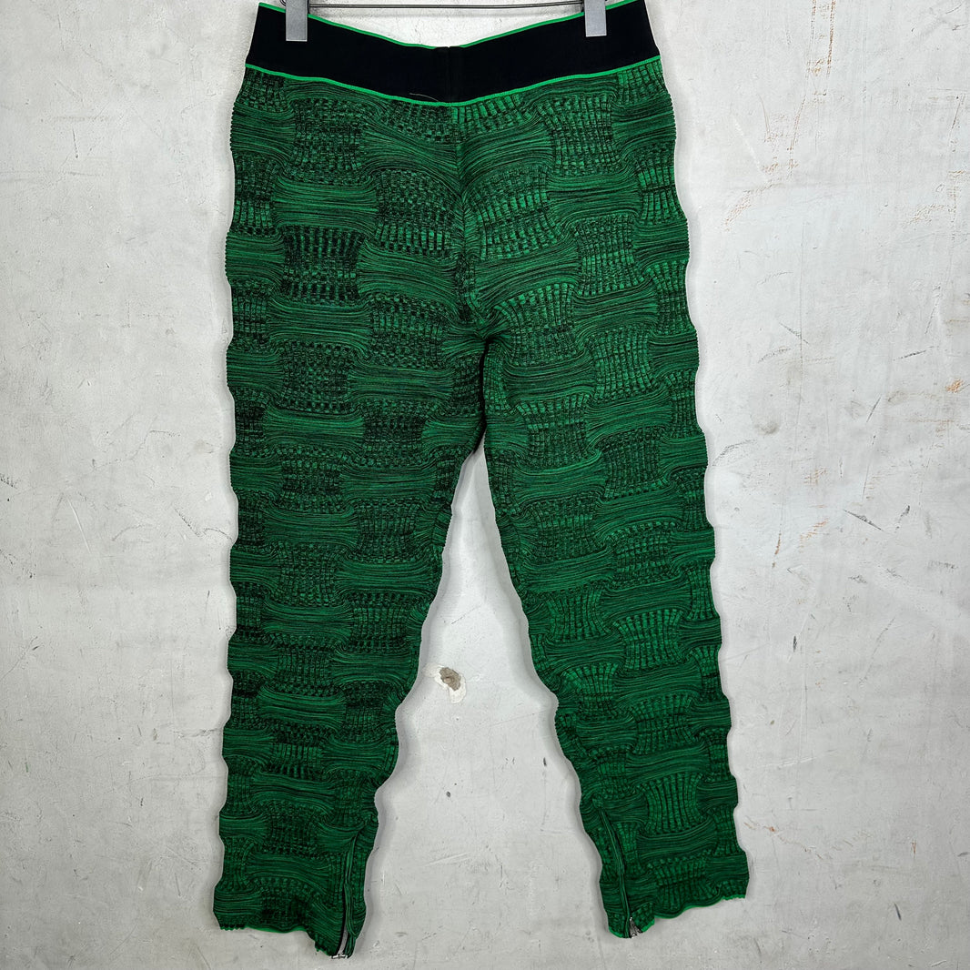 Bottega Veneta Woven Green Track Pants
