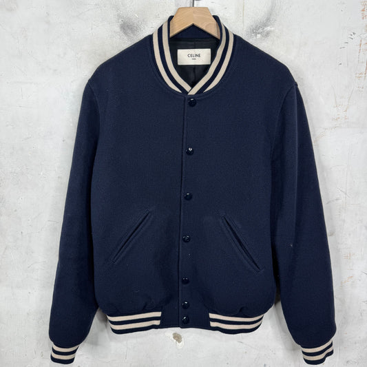 Celine Wool Logo Varsity Jacket