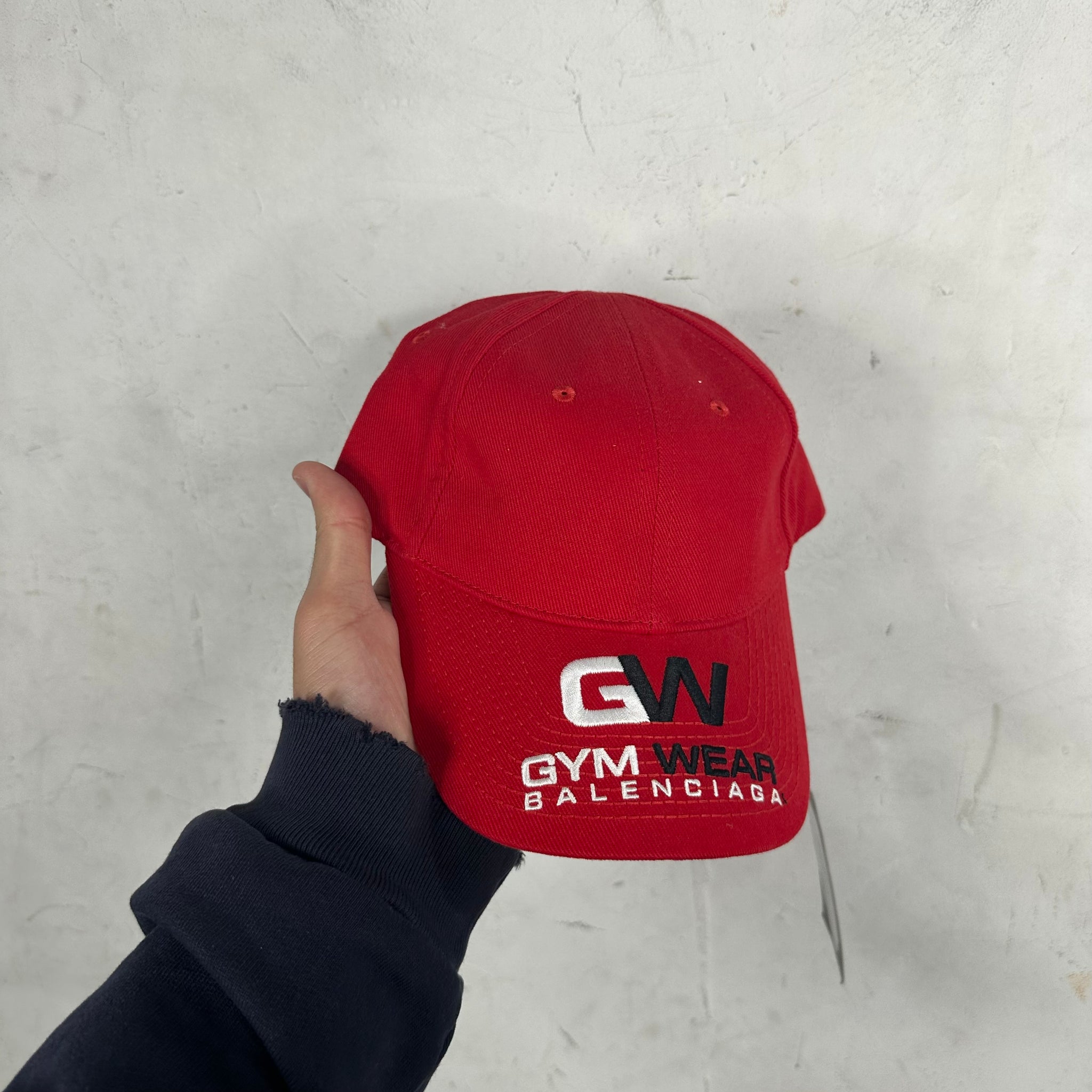 Balenciaga Red Gymwear Hat