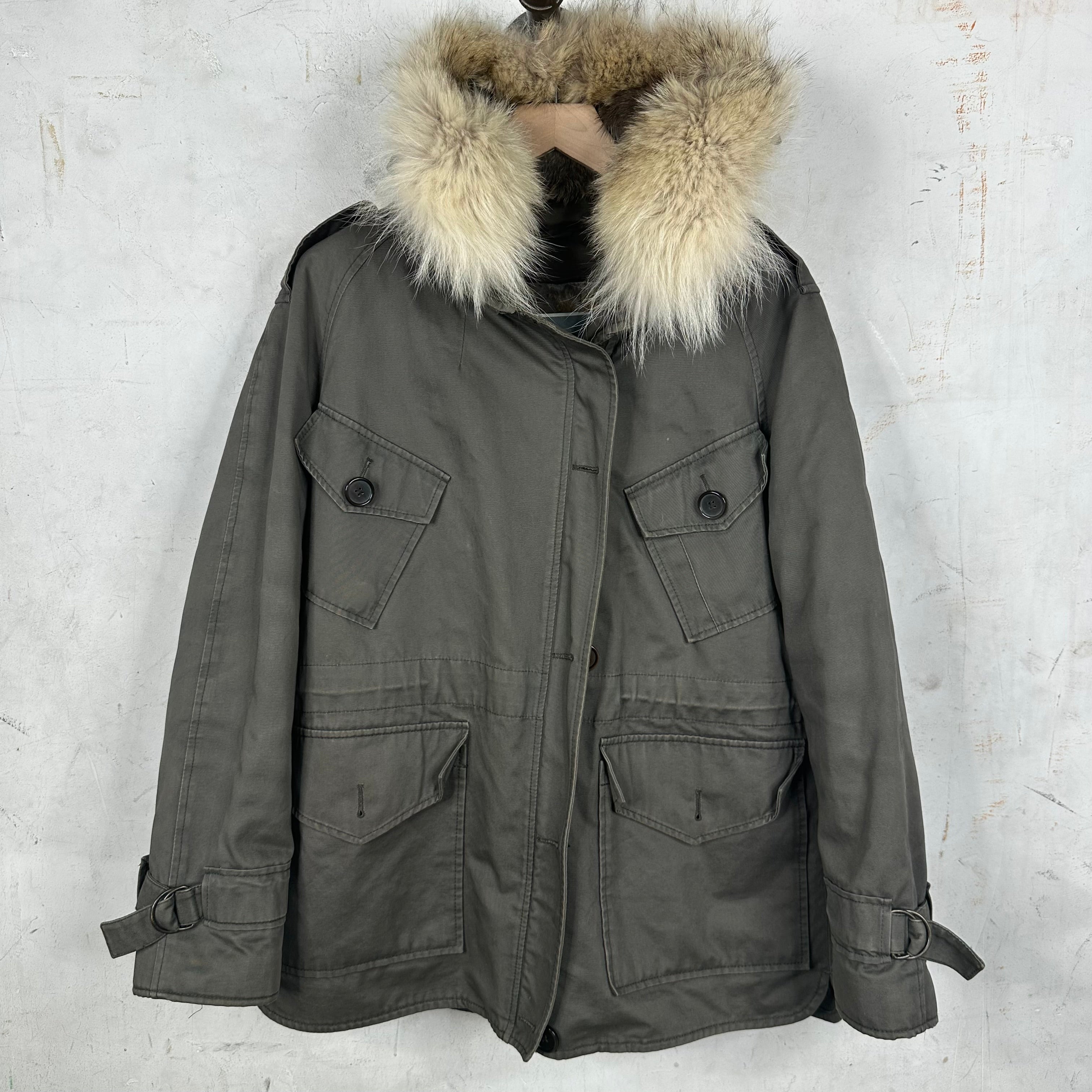YVES SALOMON ARMY モッズコート ライナー　カーキ　38サイズ Yves Salomon Army Fur Lined Parka – www.Lukes.store