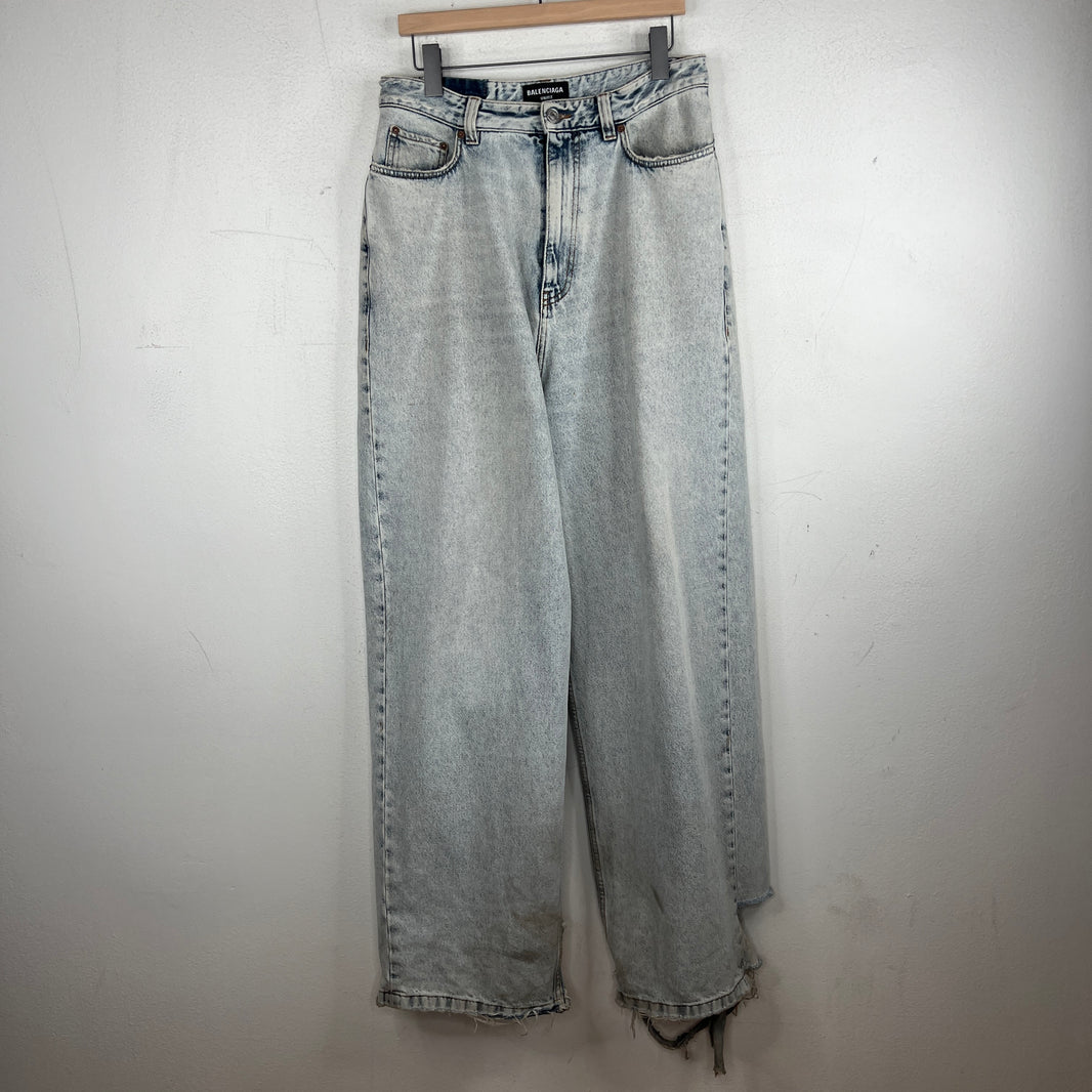 Balenciaga Light Wash Baggy Jeans