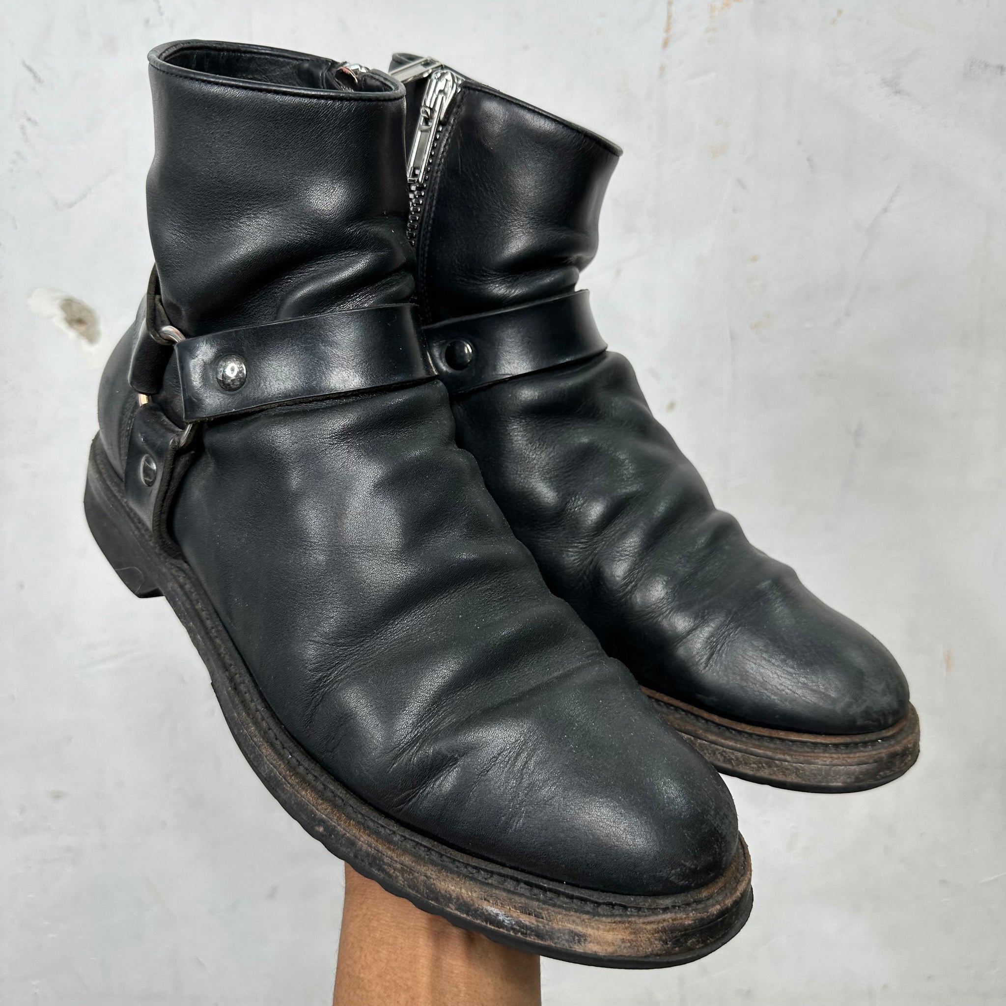 Rick Owens Strapped Moto Boot