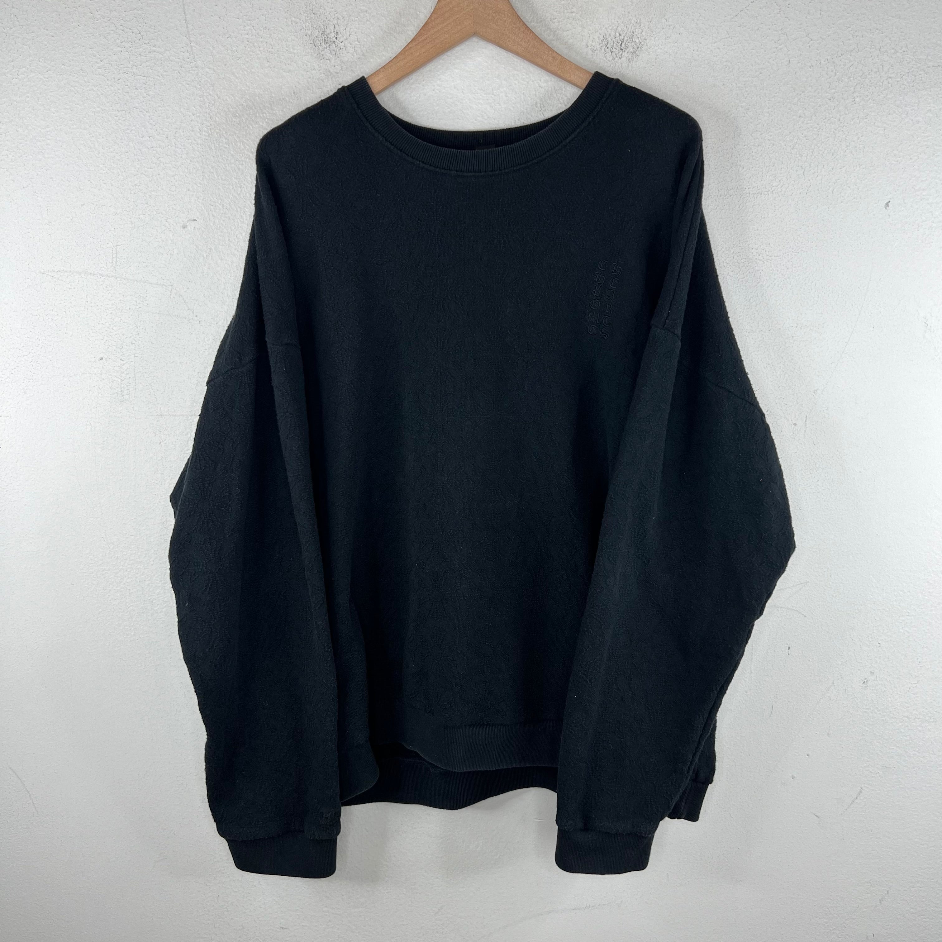 Chrome Hearts Black Jacquard Vertical Logo Sweater – www.Lukes.store