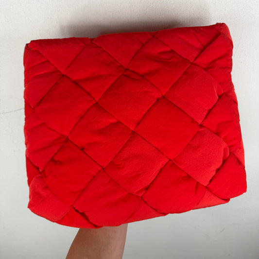 Bottega Veneta Cassette Red Clutch Bag