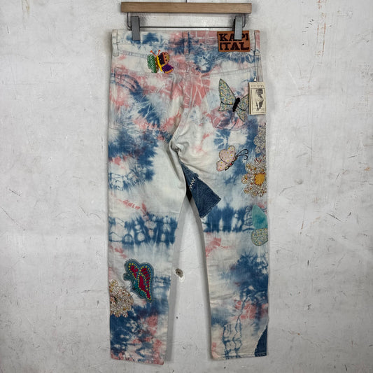 Kapital Tie Dye Patchwork Jeans