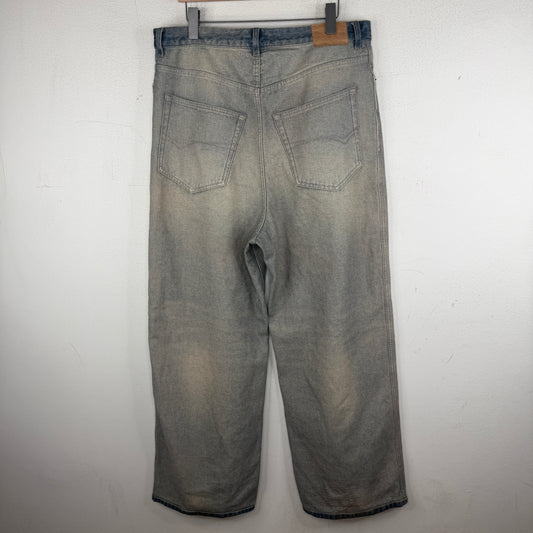 Balenciaga Light Wash Inside Out Jeans