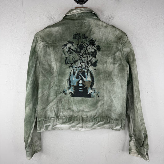 Number (N)ine Denim Green Painted Jacket