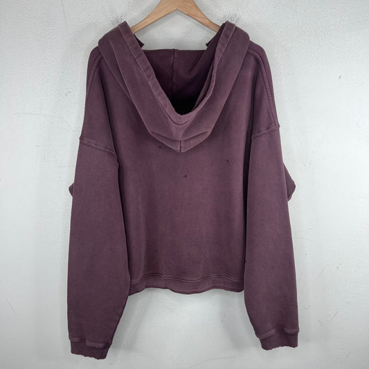 ERD Wine Distressed Logo Hoodie