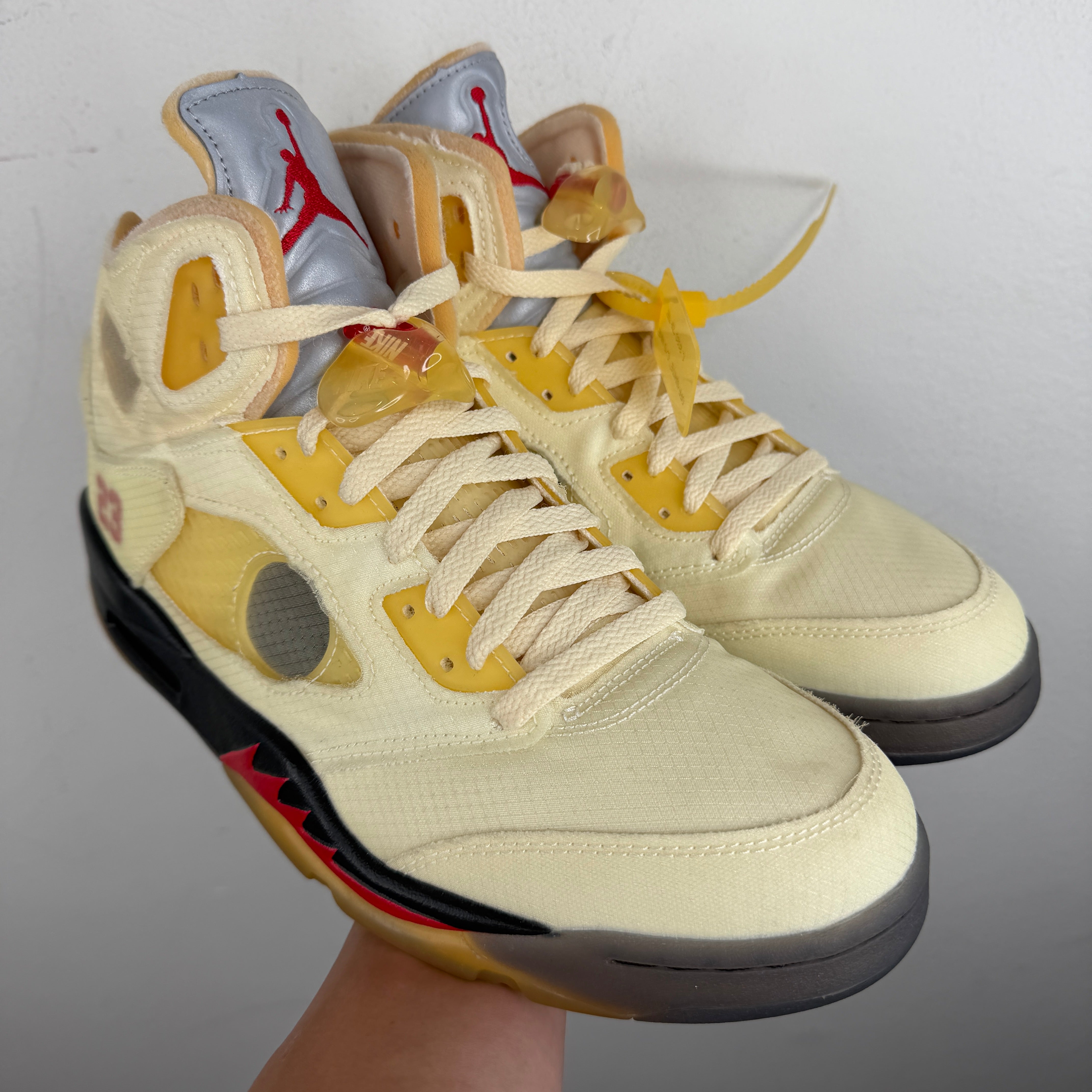 Nike Off-White Sail Jordan 5s – www.Lukes.store