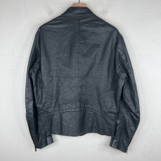 Margiela 5 Zip Leather Jacket