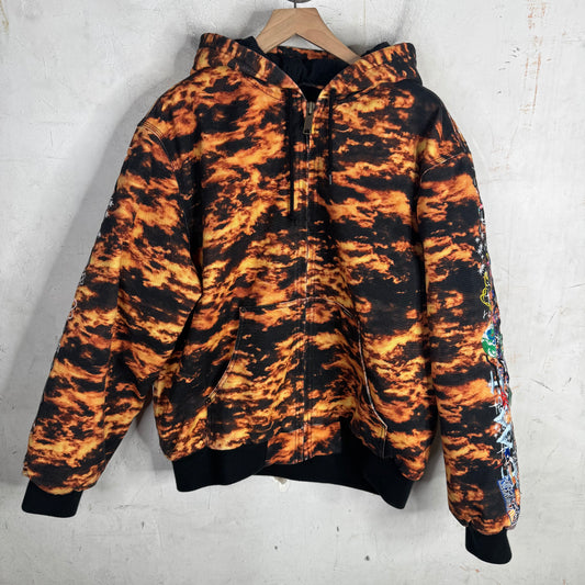 Supreme Orange AOL Work Jacket