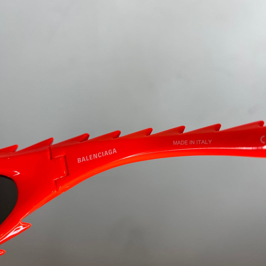 Balenciaga BB0255S Orange Zig Zag Sunglasses