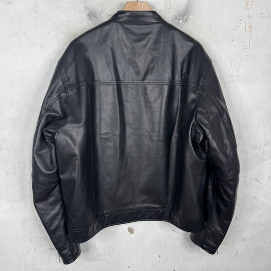 Stussy Leather Cafe Racer Jacket