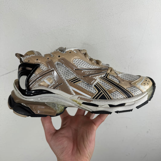 Balenciaga Beige Runner Sneakers
