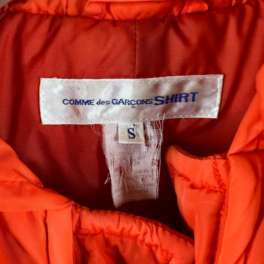 CDG Orange Puffer Jacket