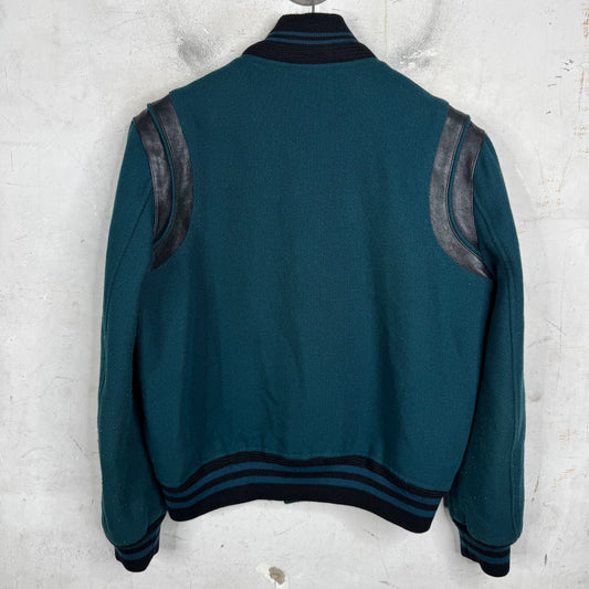Saint Laurent Teal Teddy Jacket