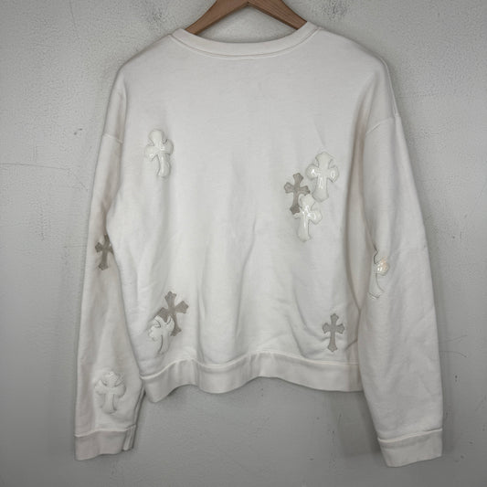 Chrome Hearts White 22 Patch Sweater