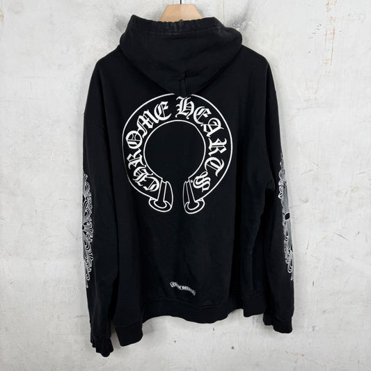 Chrome Hearts Horseshoe Floral Hoodie