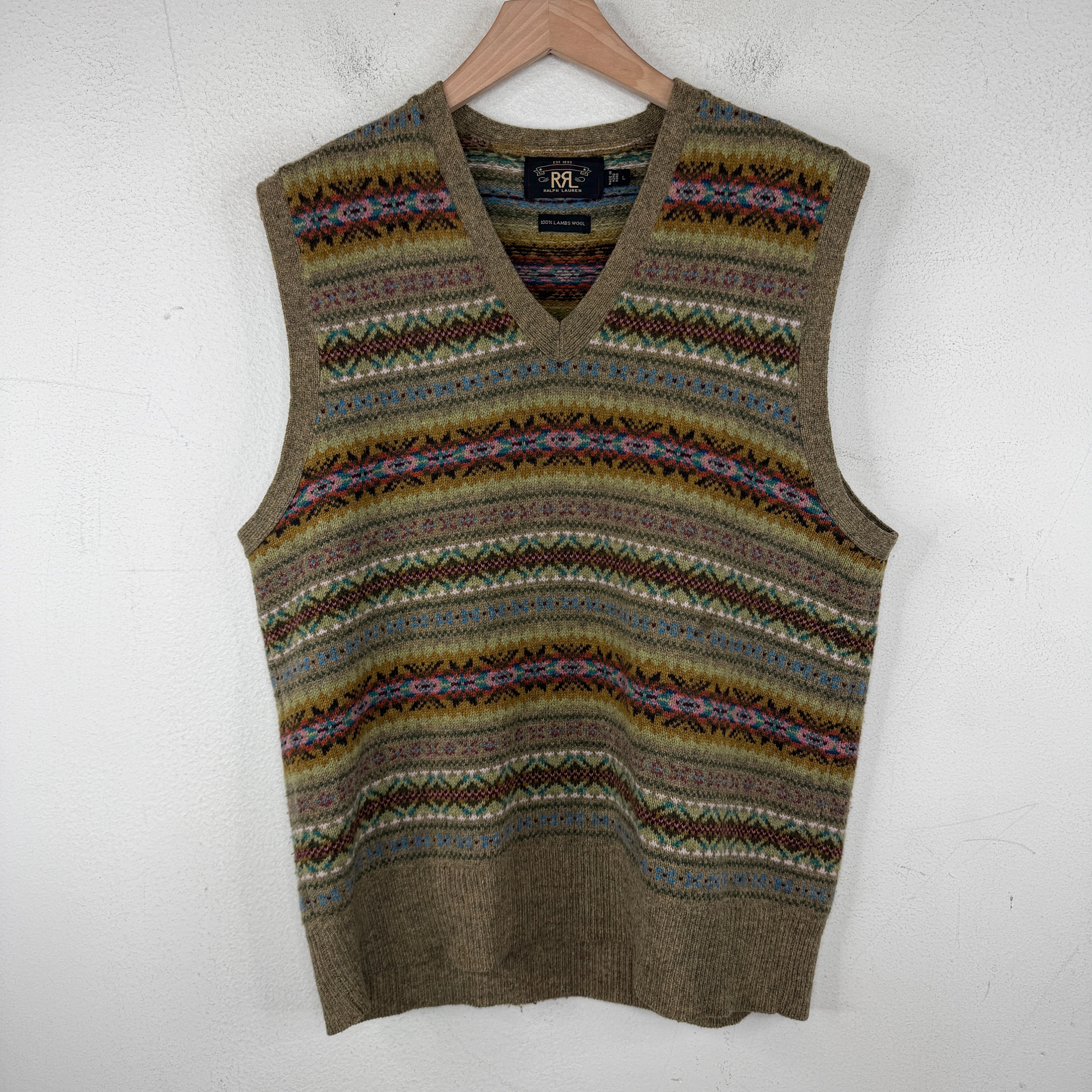 RRL Aztec Multicolor Wool Vest – www.Lukes.store