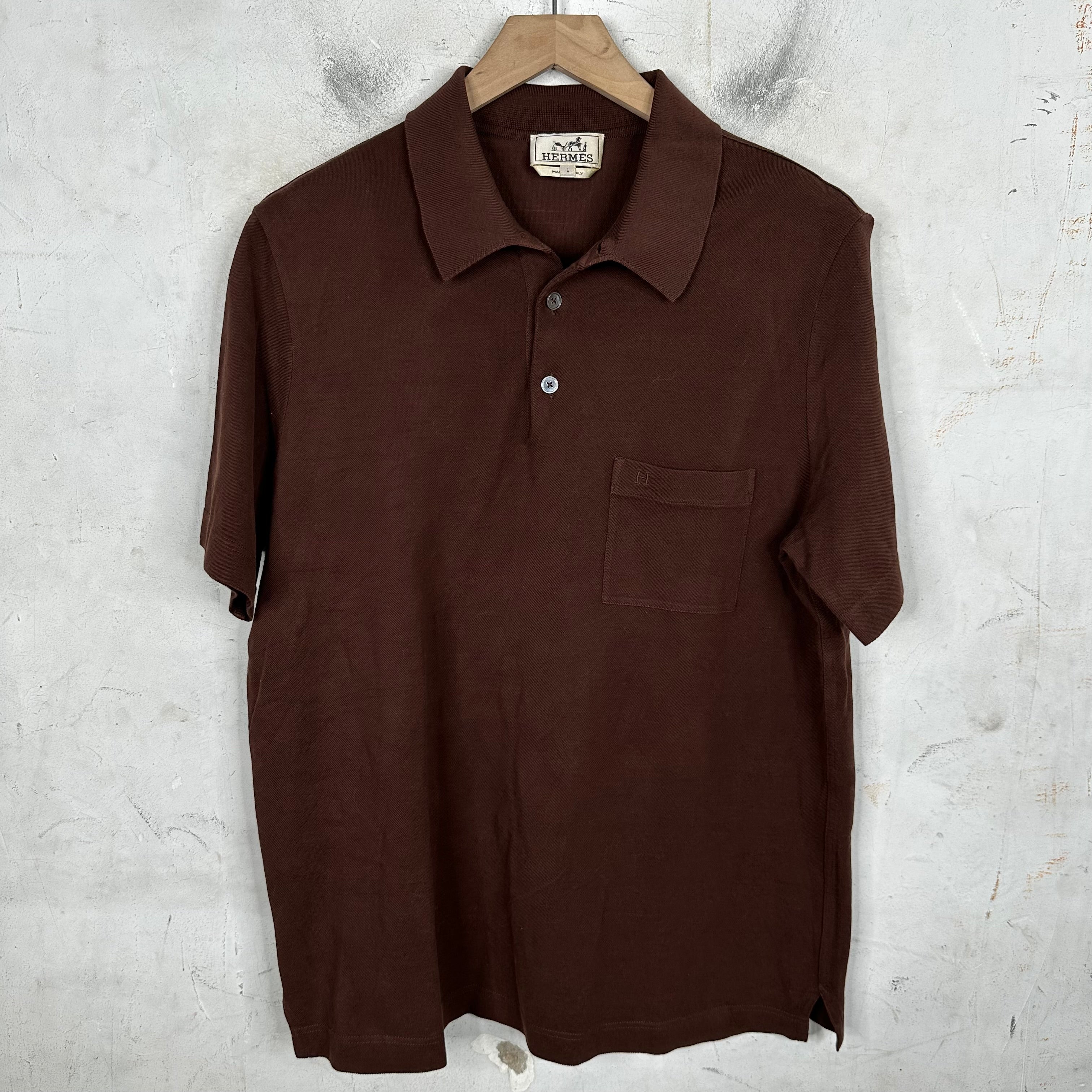 HERMES ポロシャツ　polo shirts 70s 80s 90s HERMES ポロシャツ polo shirts 70s 80s 90s
